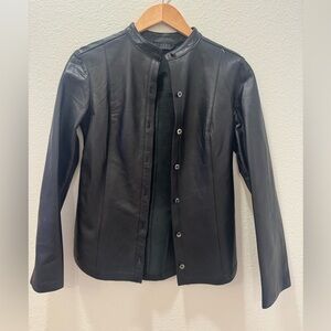 Express Dark Leather Jacket